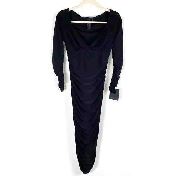 norma kamali long sleeve tara dress Norma Kamali Women's Long Sleeve Tara Dress, Black, XXS at Amazon Women's Clothing store